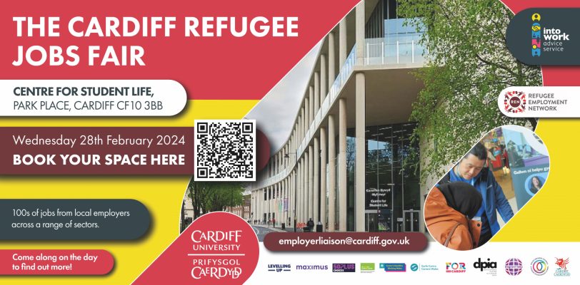 Cardiff Refugee Jobs Fair - English 2160x1080